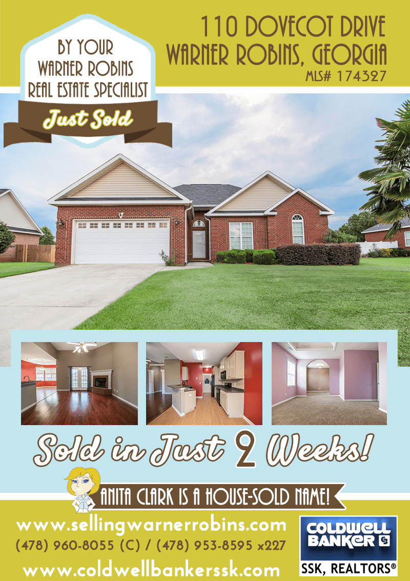 Sold in the Carlton Ridge Subdivision in Warner Robins
